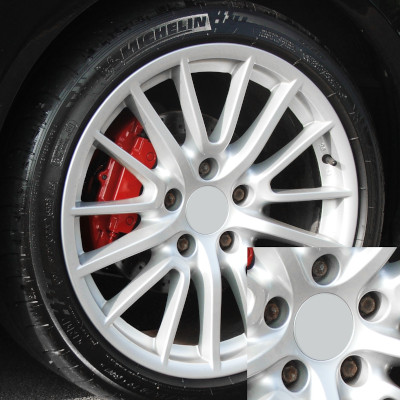 Porsche wheels with rusty old bolts