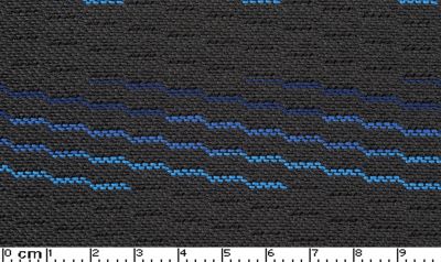BMW 15091 M Tech, Neon Blue - E30 M-Technic Anthracite Blue Flatwoven with Stripe Pattern