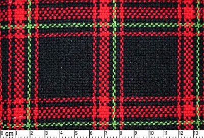 PORS18018 - Red Black Flatwoven with Squares