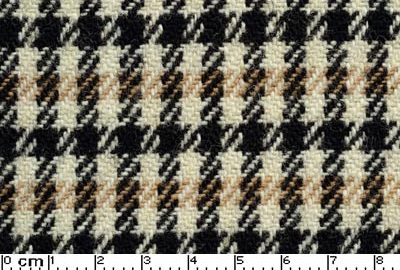 PORS18074 Pepita - 356/911 T,E,S Black/White/Beige Flatwoven Pied De Poule Squares