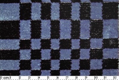 PORS28029 Pascha 37A - Blue/Black Velvet with Cubes