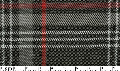 VOLK18917 Clark - Golf 7 GTI Black/Grey/Red Flatwoven with Scottish Square