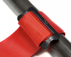 Showing TRS strap wrapped around bar